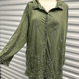 Caite x athleta shirt top tunic 1x